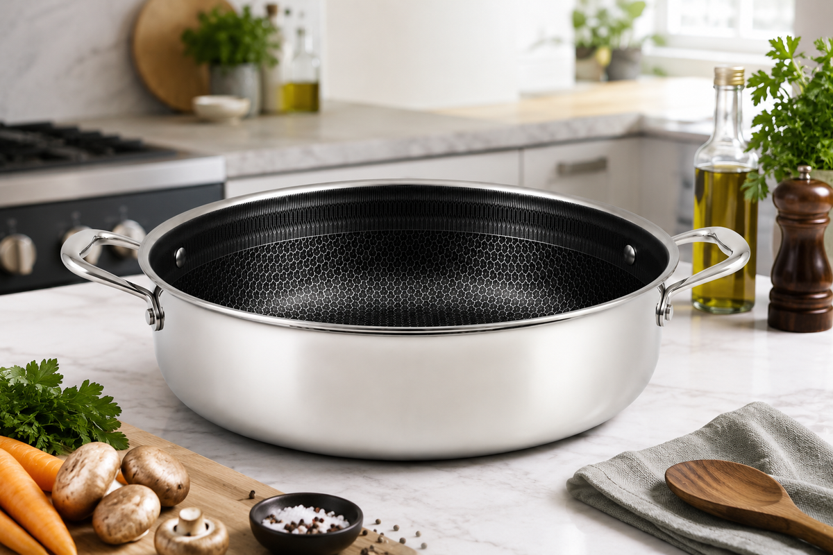 The VERTEX™ Hybrid 32cm Deep Saucepan (7L)